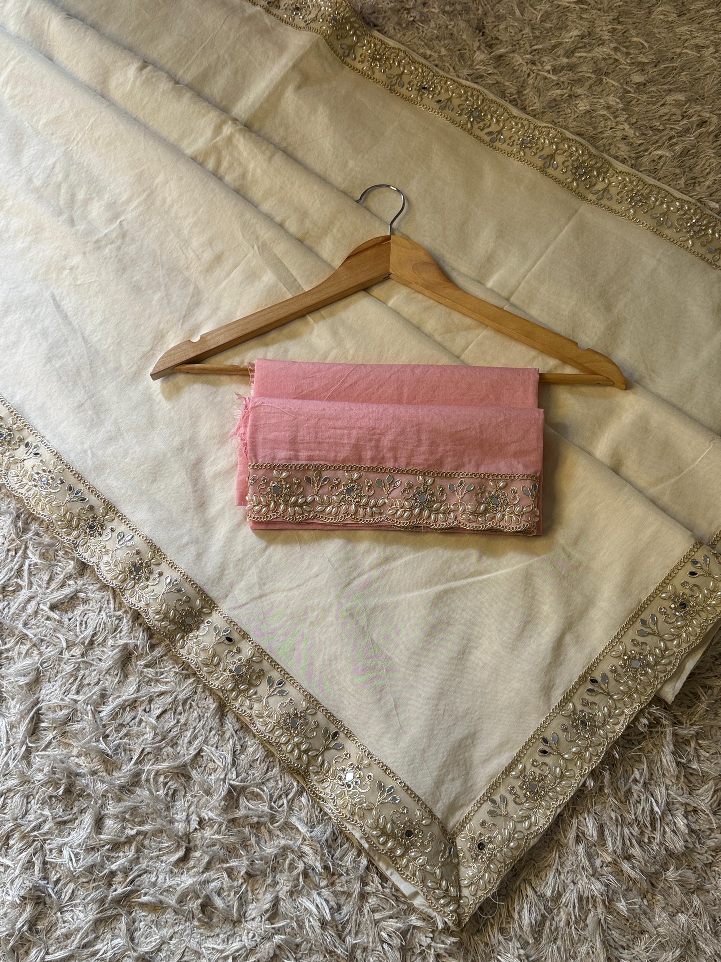 Swarnika Cream Saree