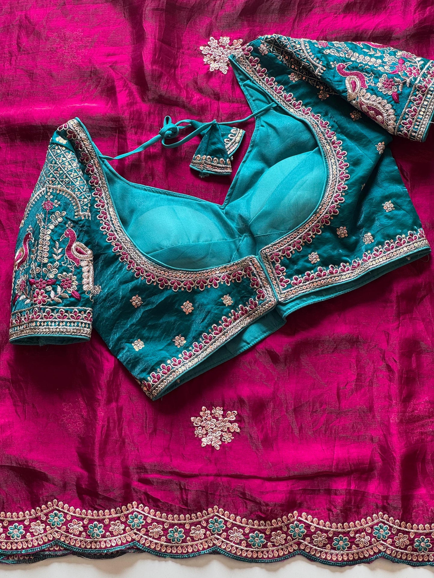 Zarqaa Blossom Saree