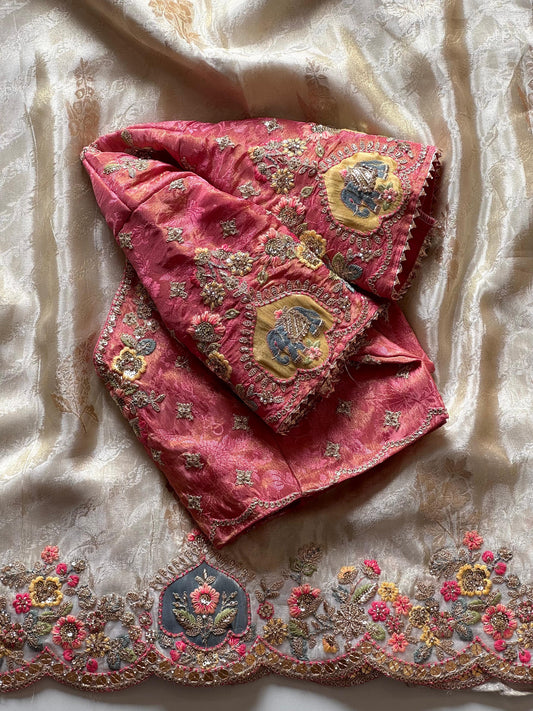 Rosy Petal Saree