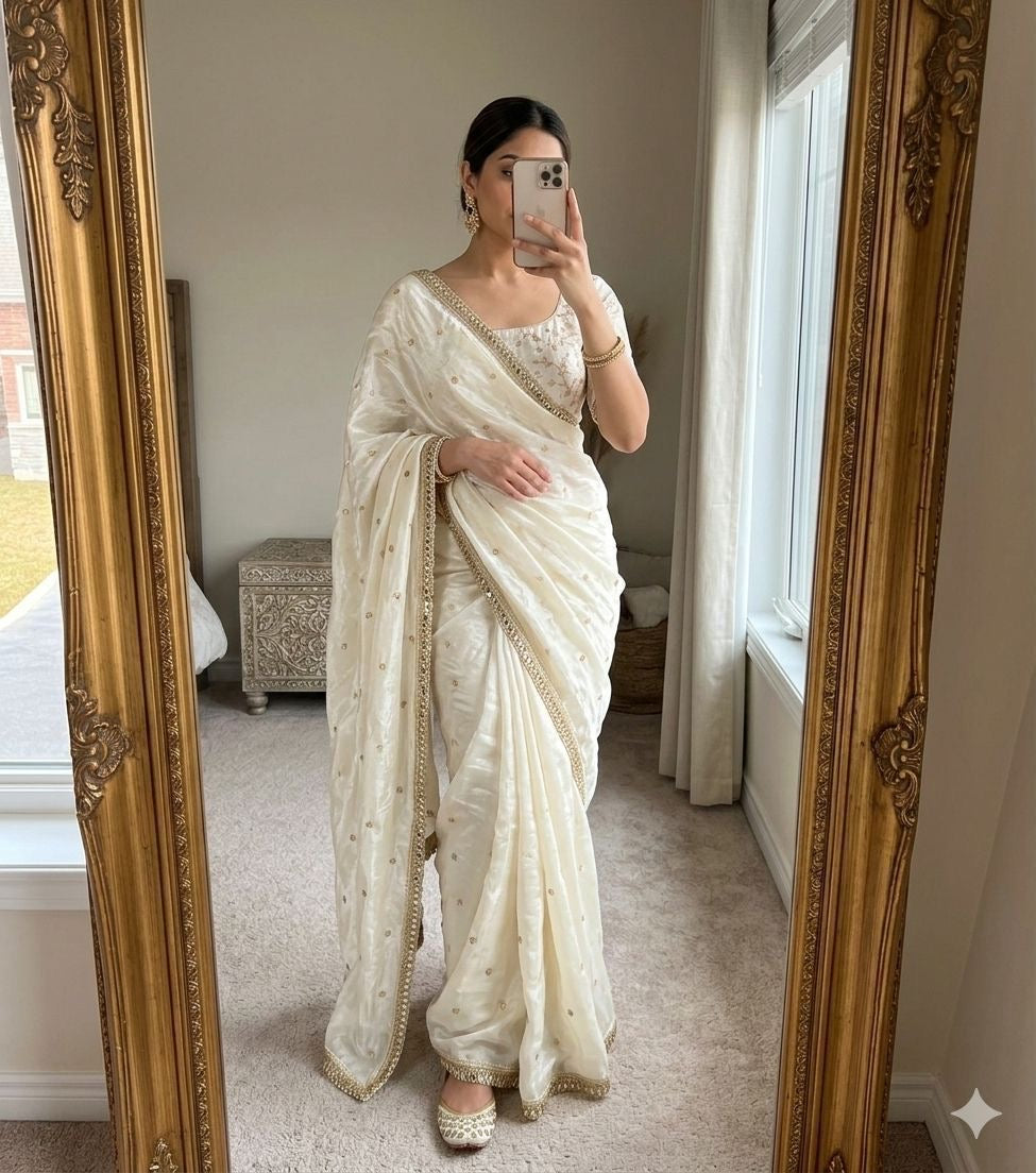 Ivory Dreams Saree
