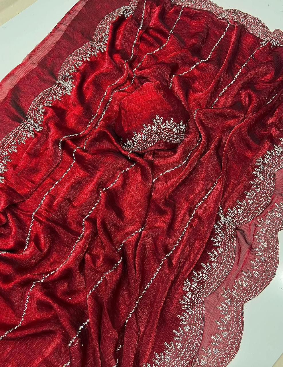 Celeste Chiffon Saree