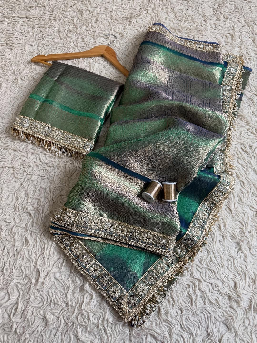 Forest Glow Saree