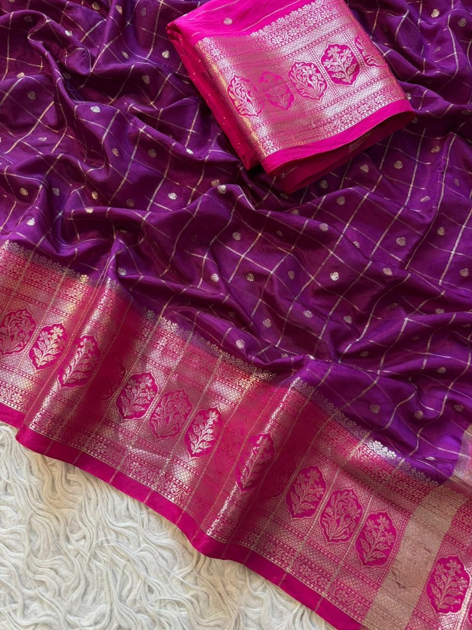 Rani Neelam Saree