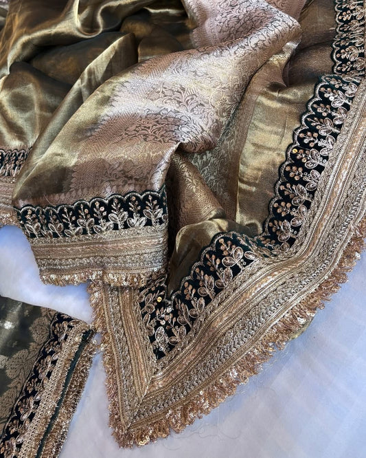 Zari Gold Saree