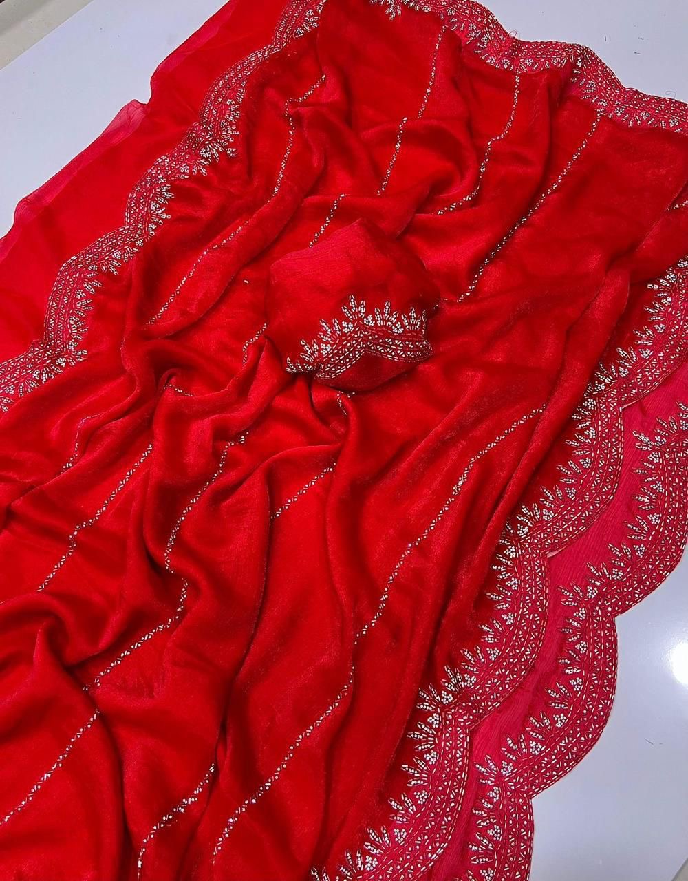 Celeste Chiffon Saree