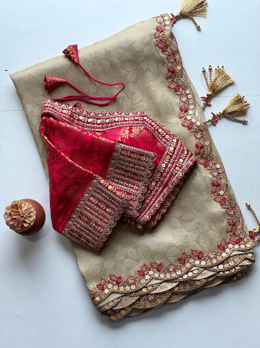 Sunehri Sindoor Saree