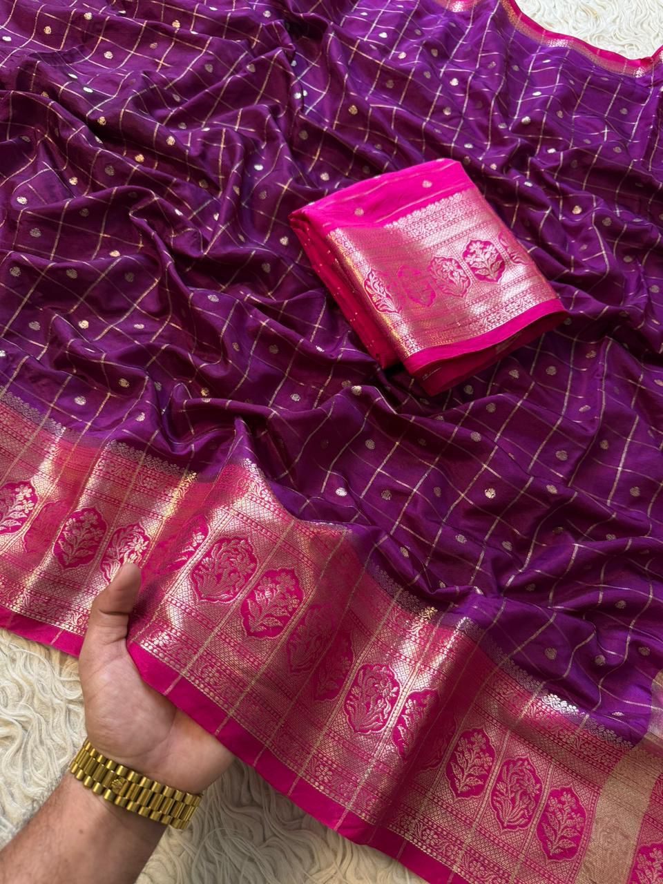 Rani Neelam Saree