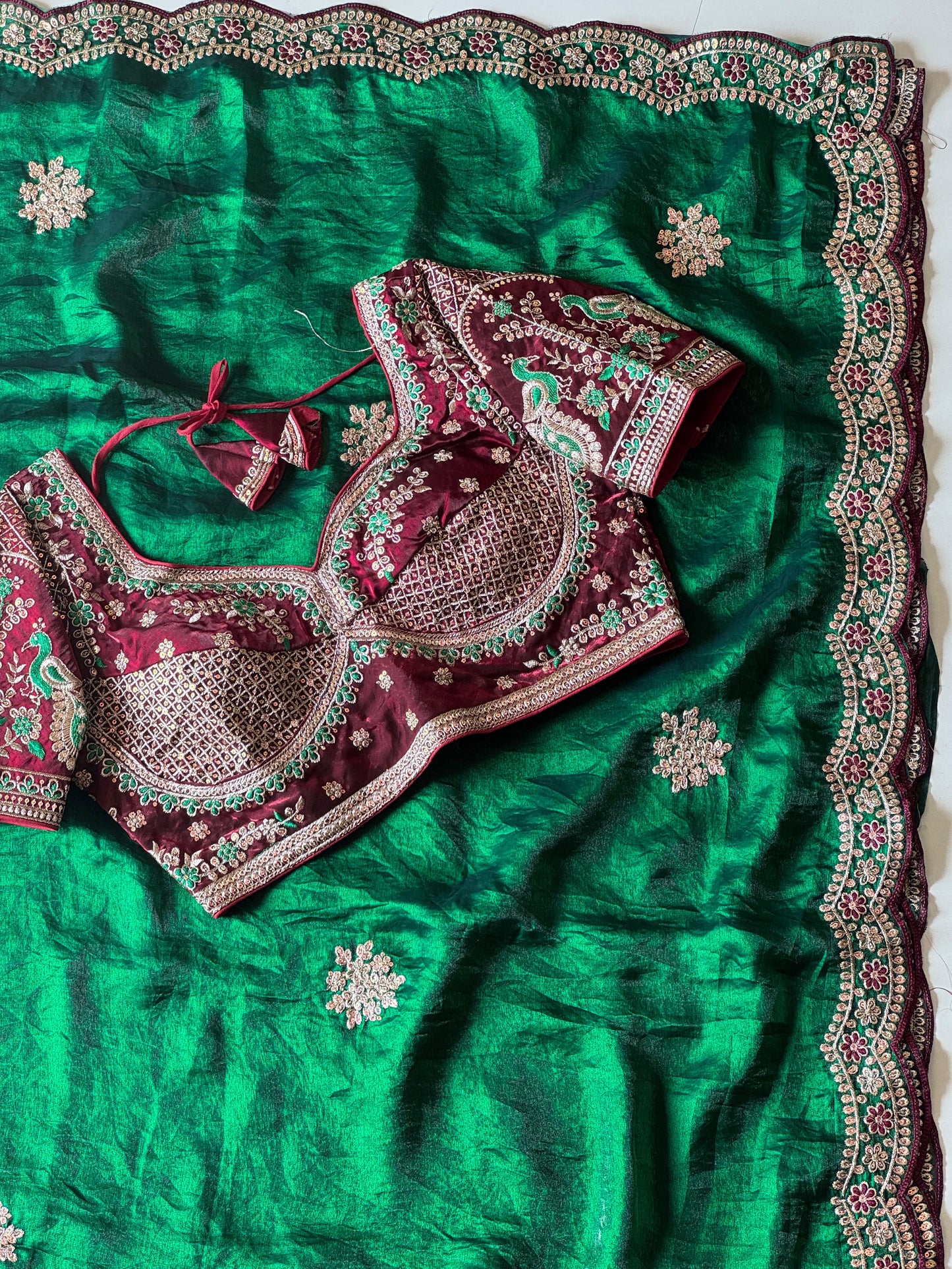 Zarqaa Blossom Saree