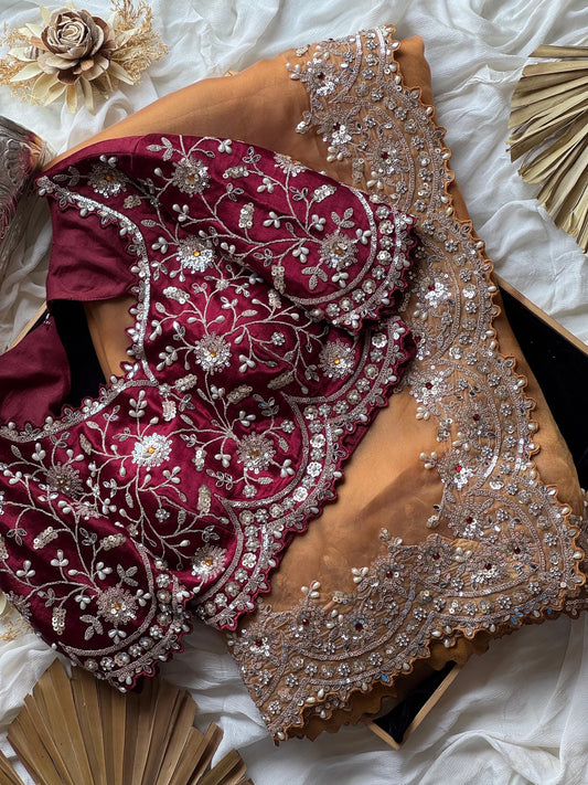 Sunehri Vatika Saree