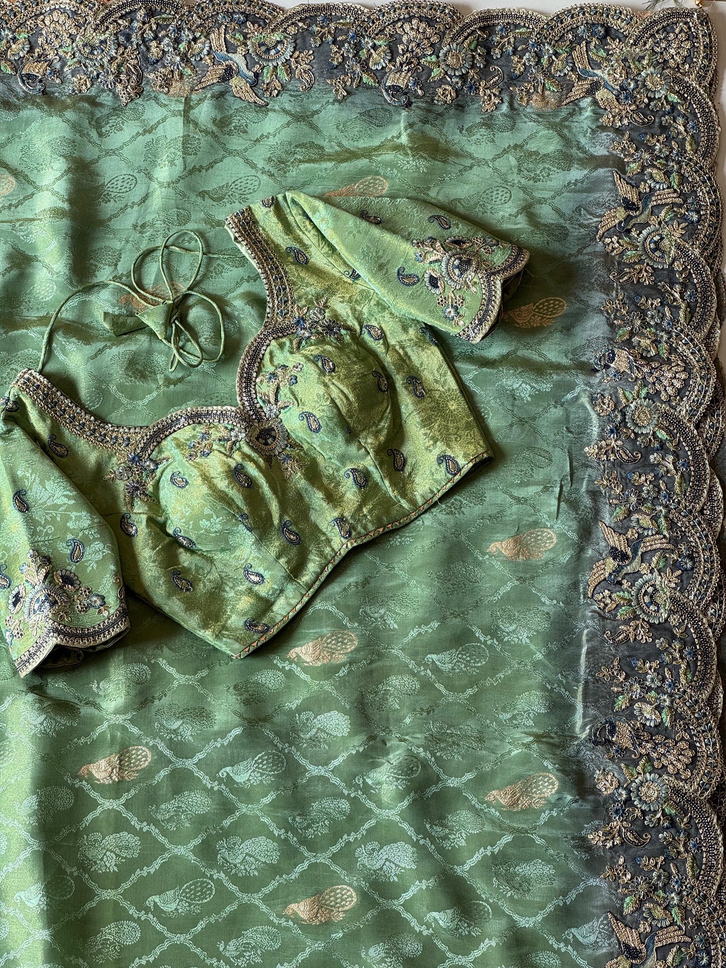 Floral Raga Saree