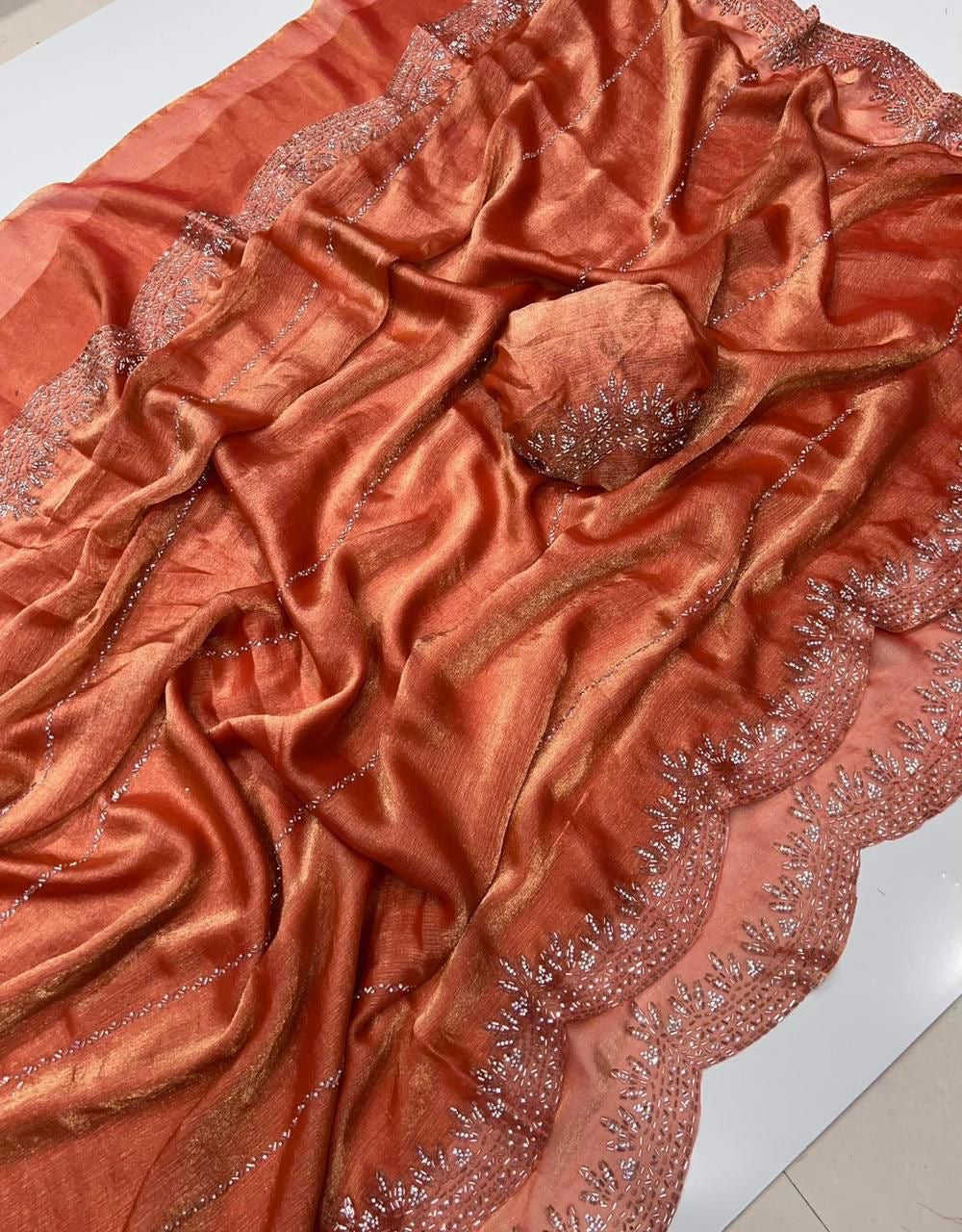 Celeste Chiffon Saree