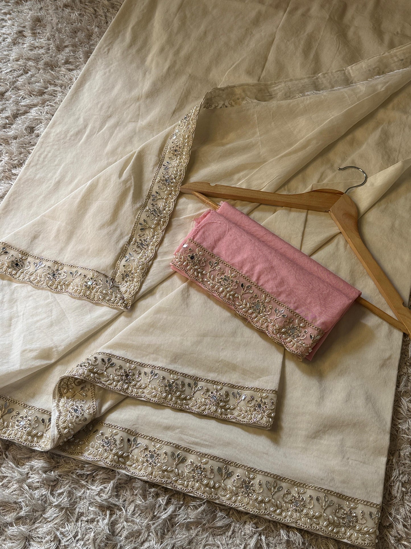 Swarnika Cream Saree