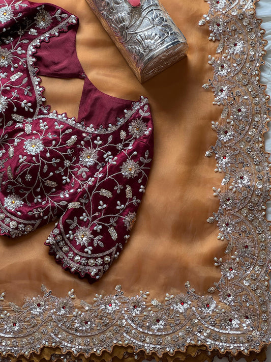 Sunehri Vatika Saree