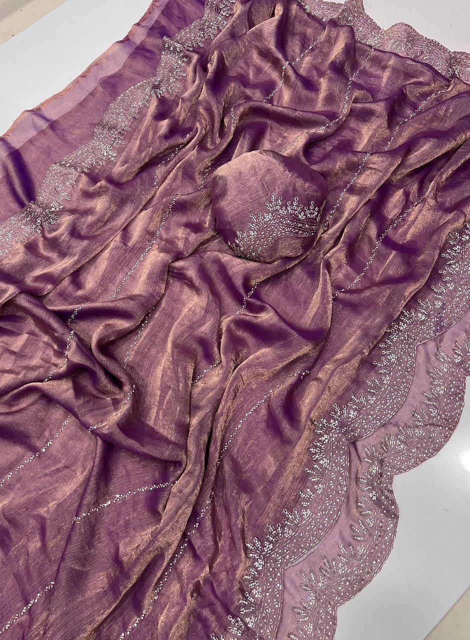 Celeste Chiffon Saree