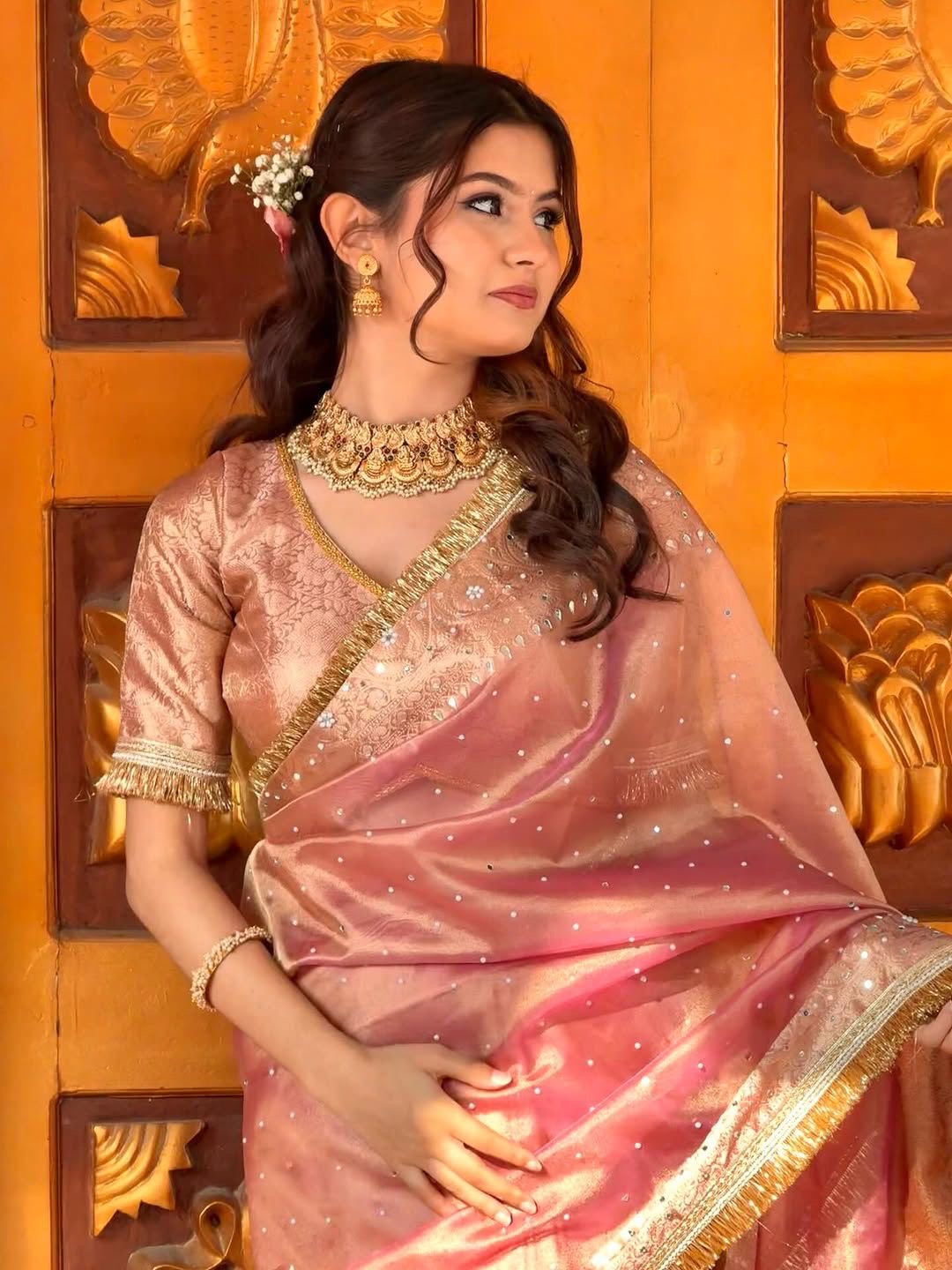 Golden Aura Saree