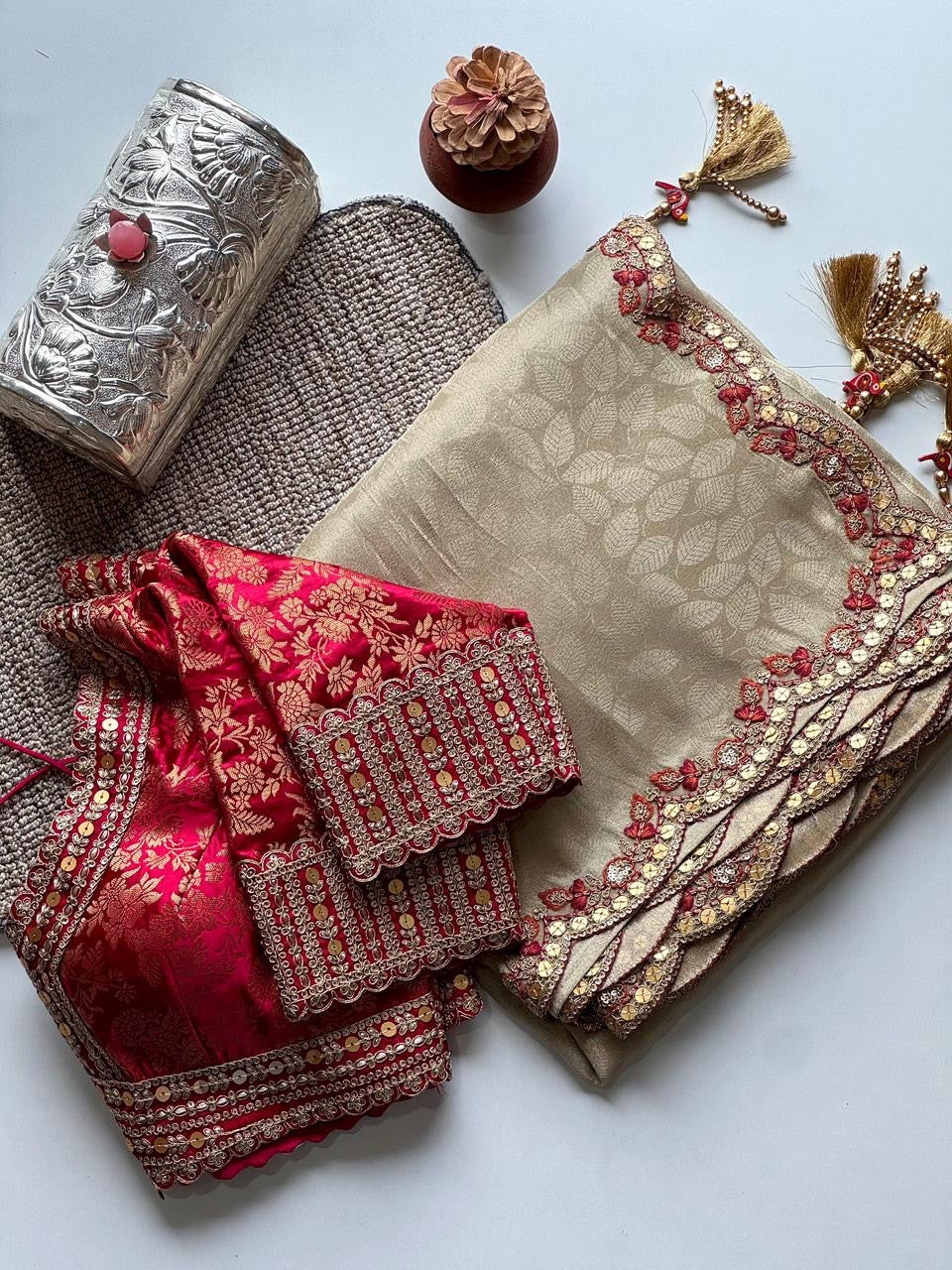 Sunehri Sindoor Saree