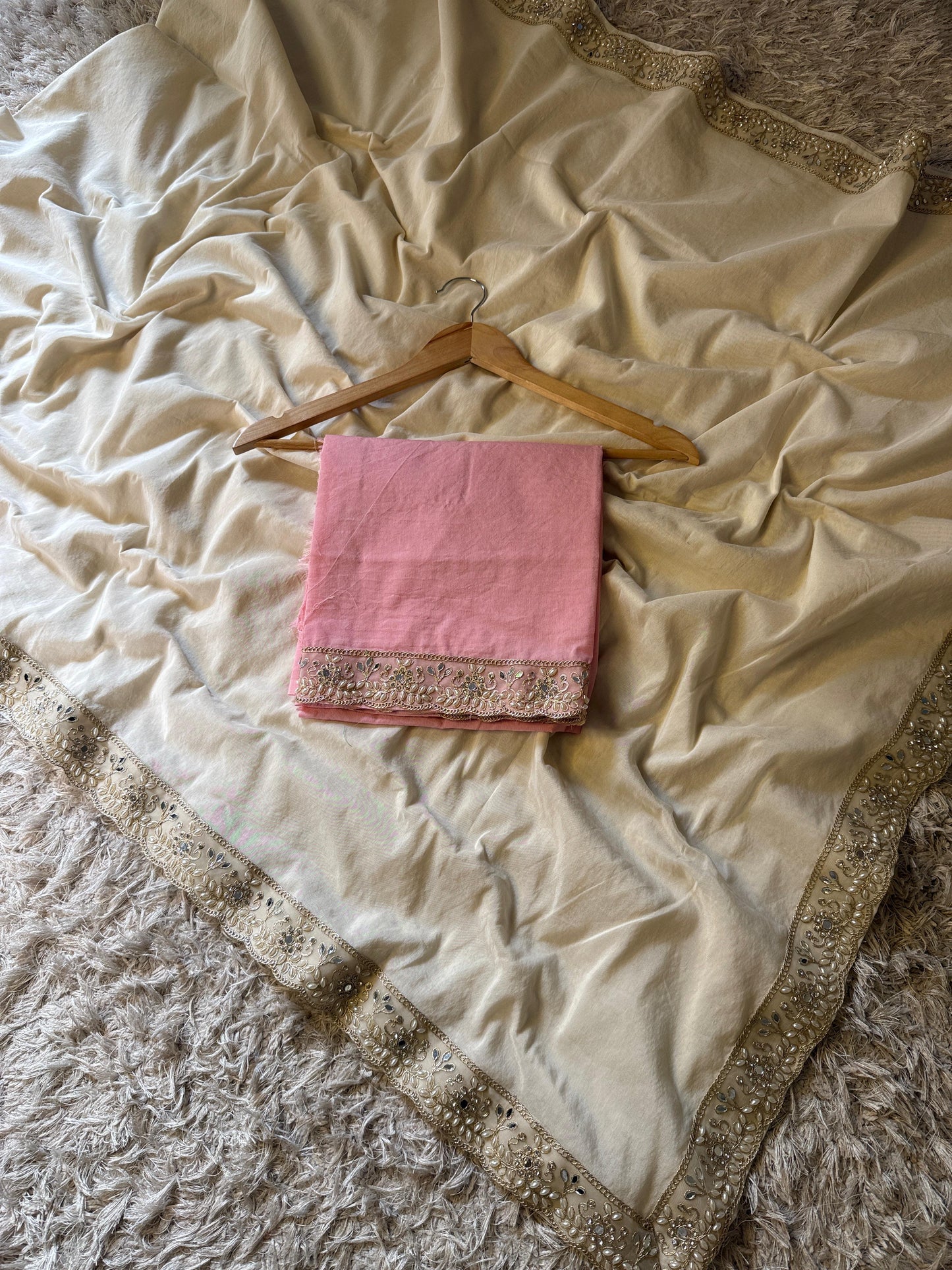 Swarnika Cream Saree