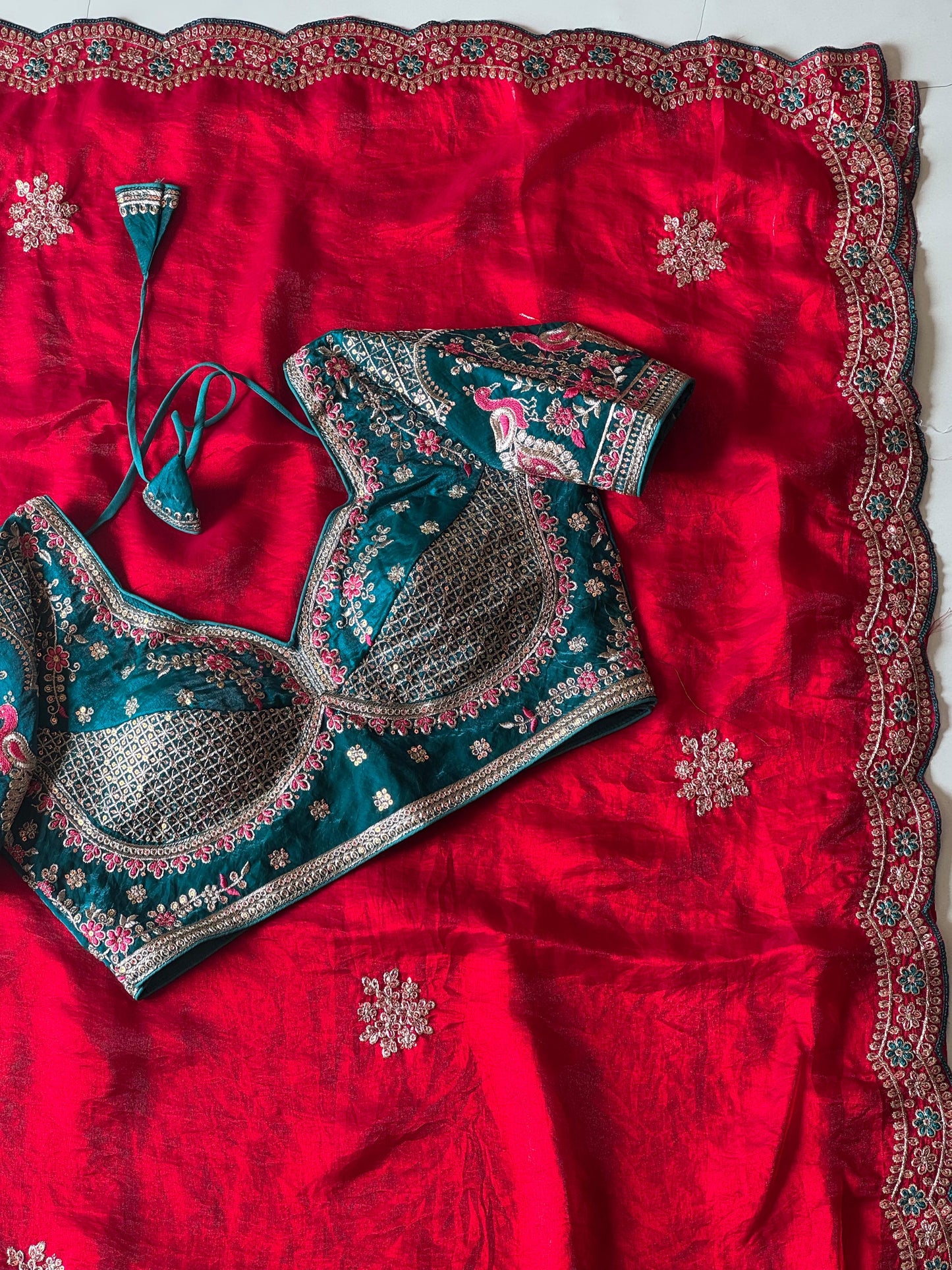 Zarqaa Blossom Saree