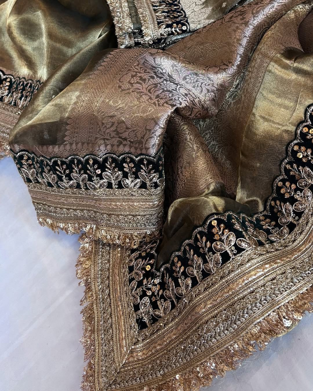 Zari Gold Saree