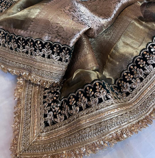 Zari Gold Saree