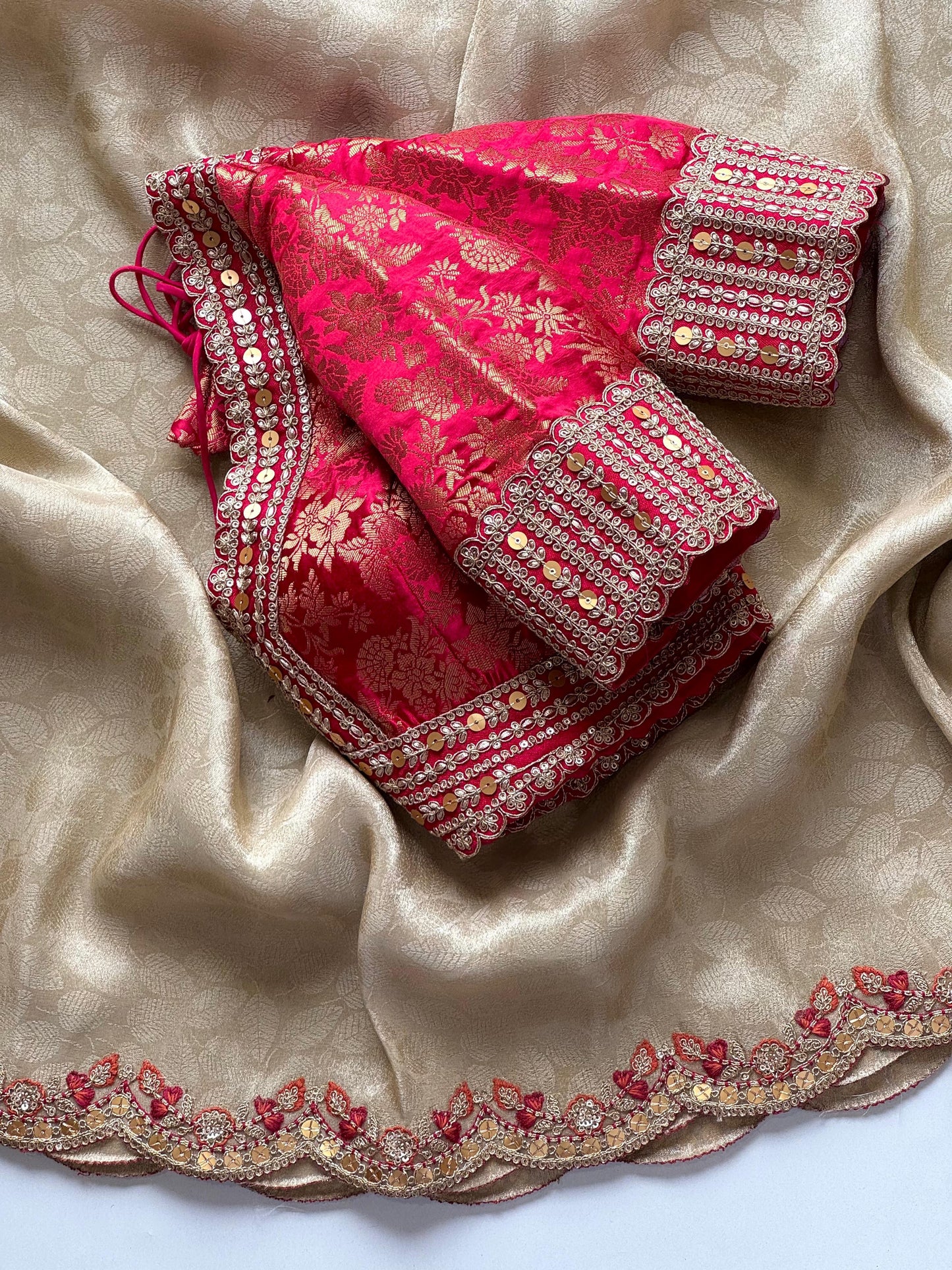 Sunehri Sindoor Saree