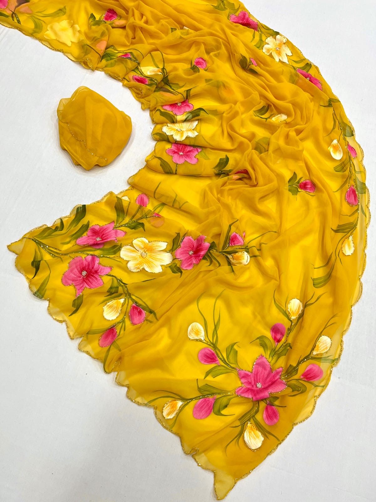 Sunshine Blossom Saree
