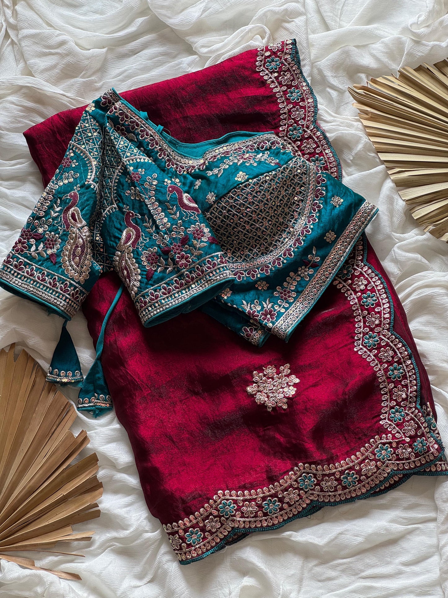 Zarqaa Blossom Saree