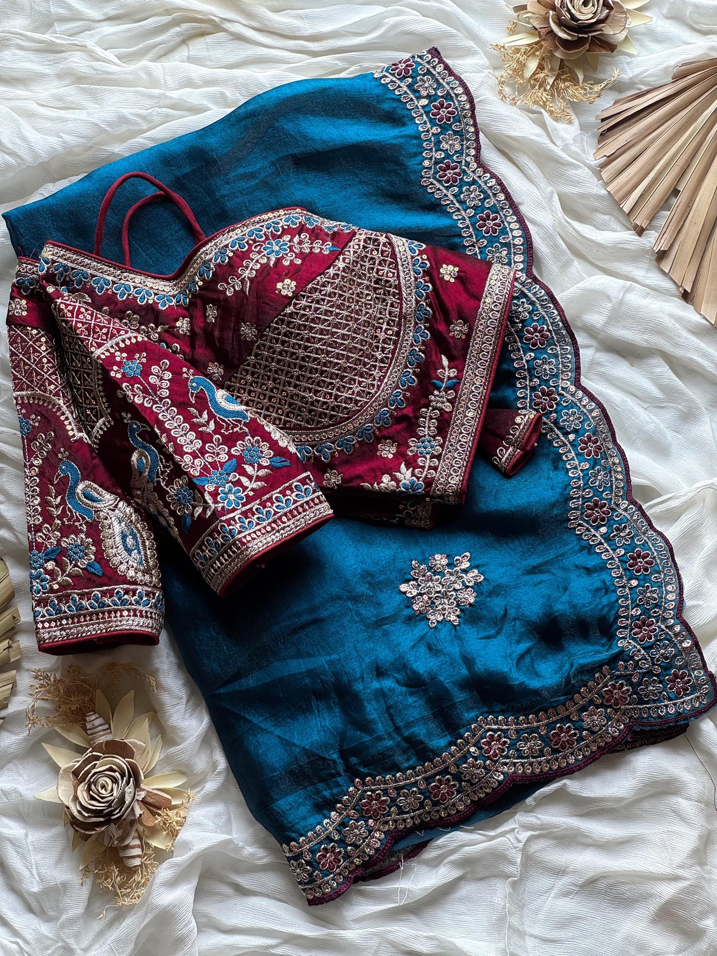 Zarqaa Blossom Saree