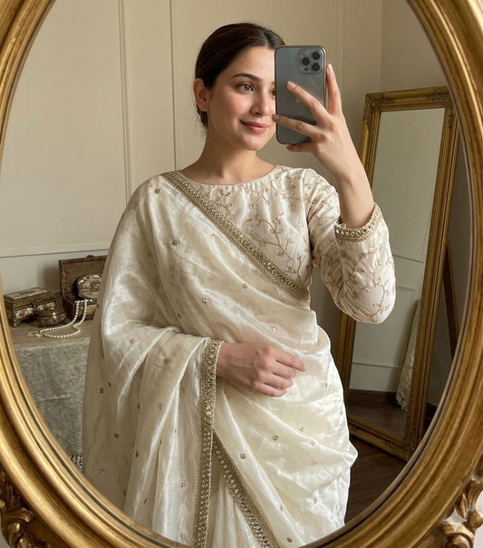 Ivory Dreams Saree