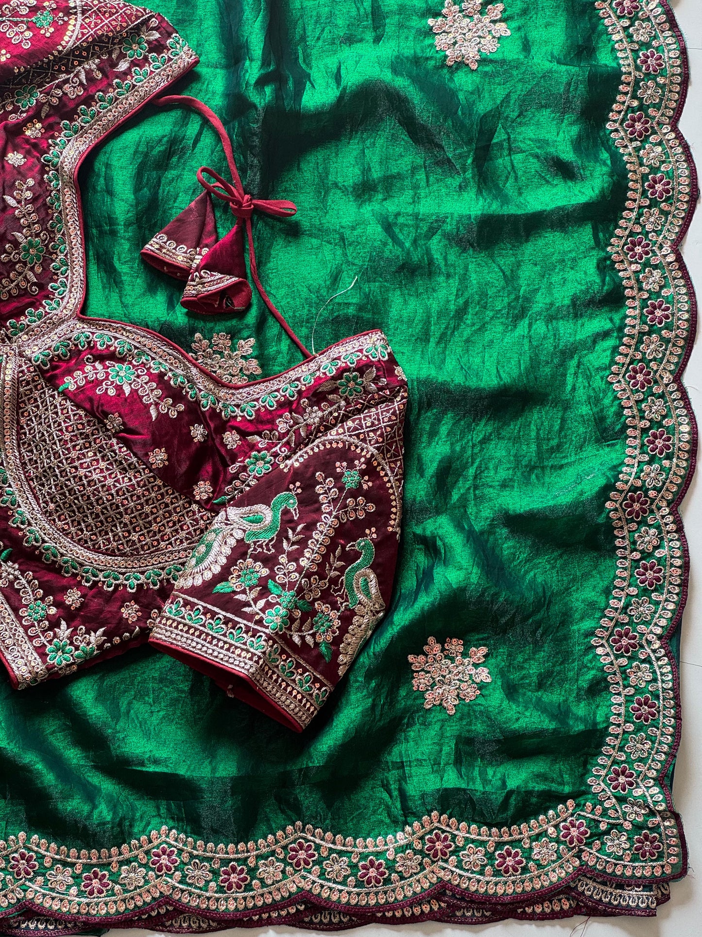 Zarqaa Blossom Saree