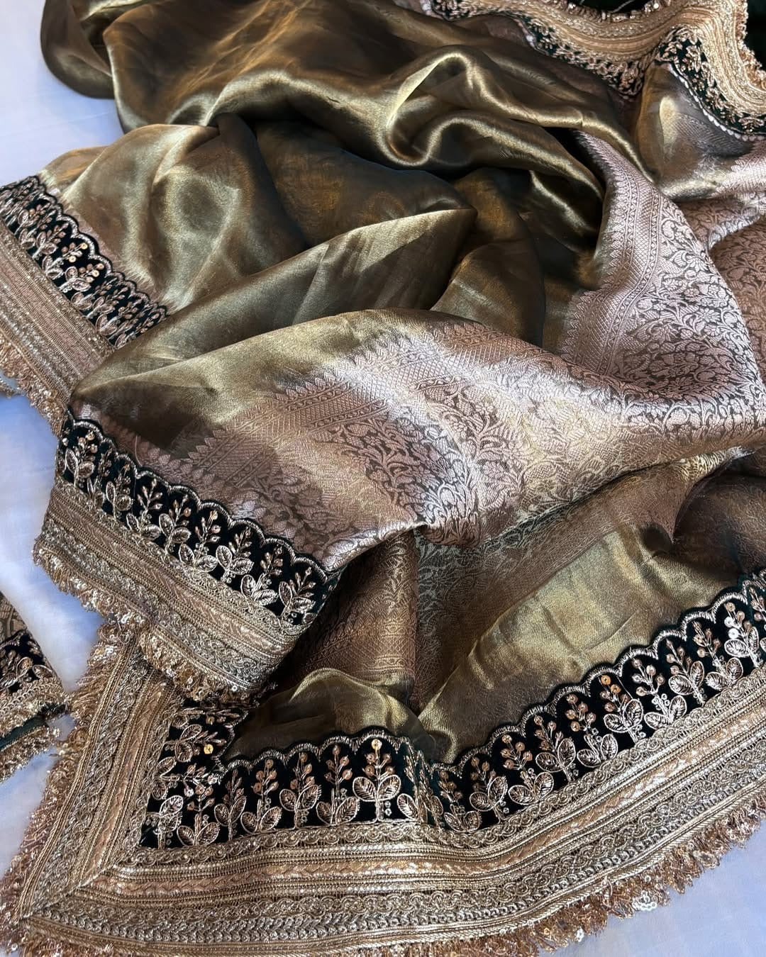 Zari Gold Saree