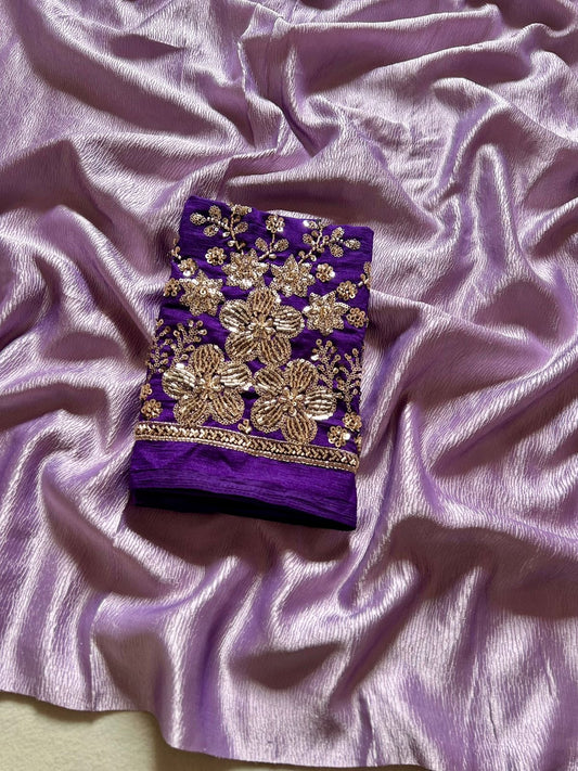 Lavish Lila Saree