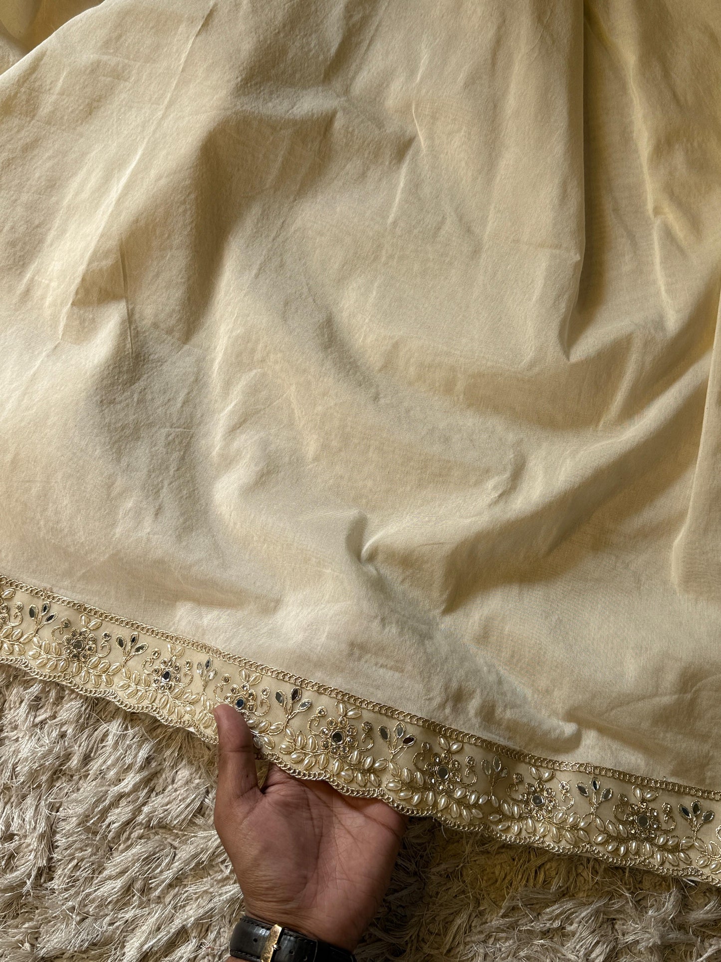 Swarnika Cream Saree