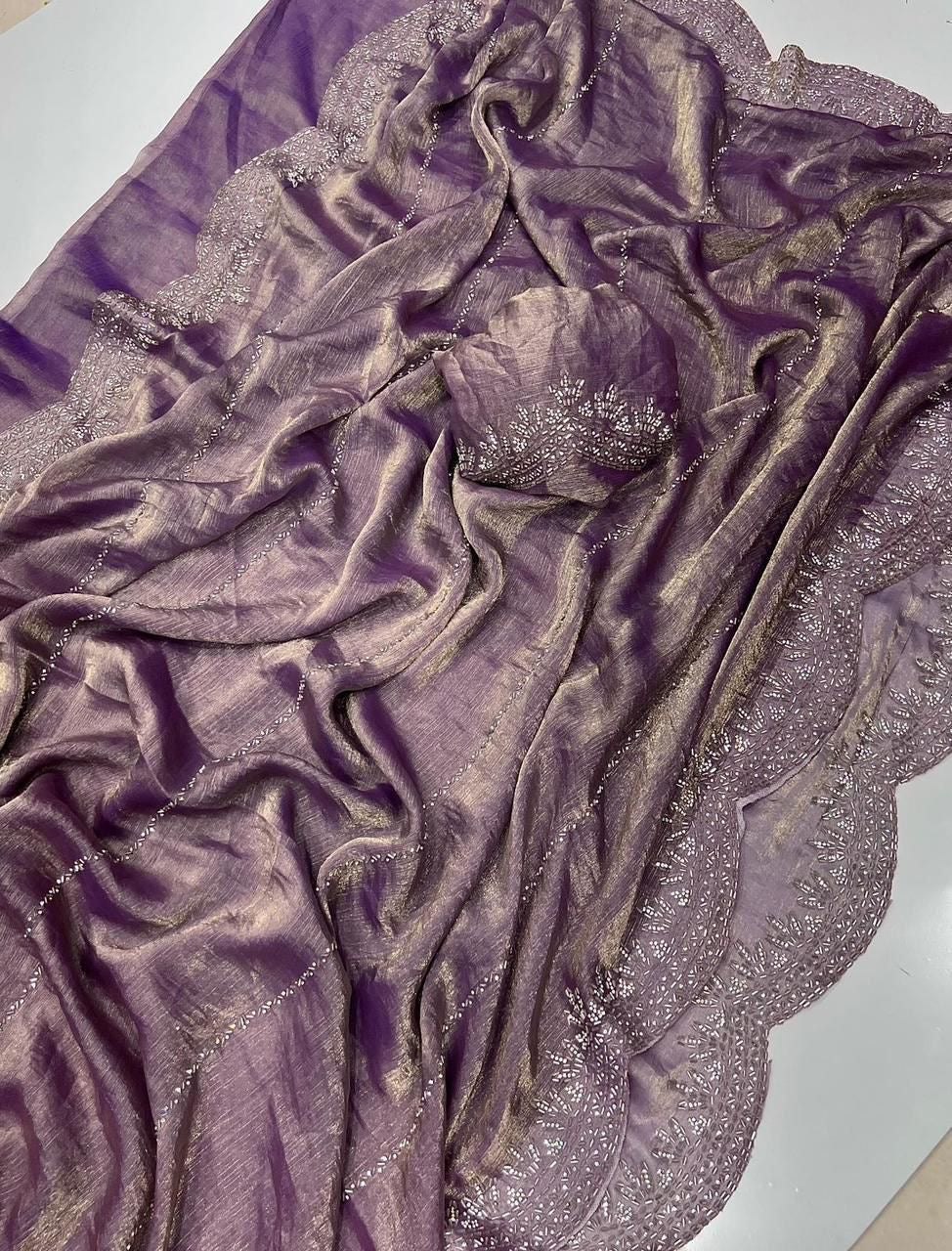 Celeste Chiffon Saree