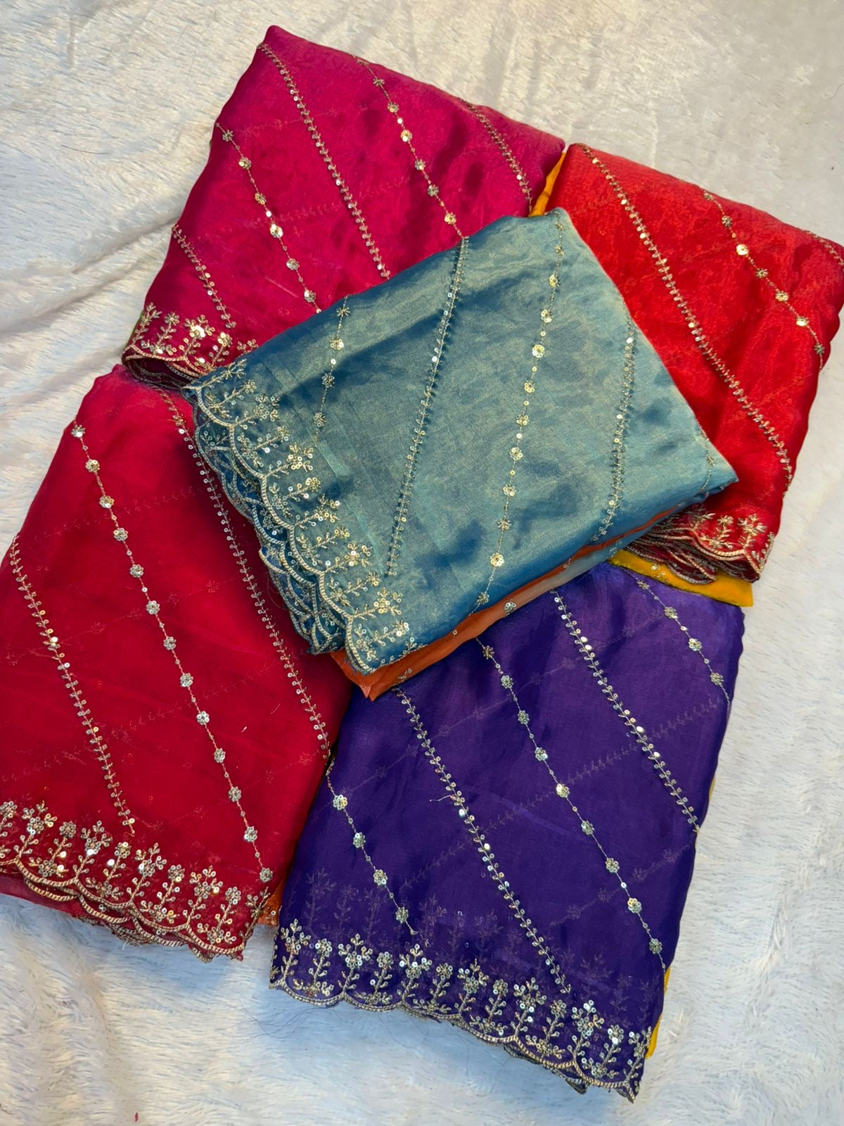 Saffron Sunset Saree