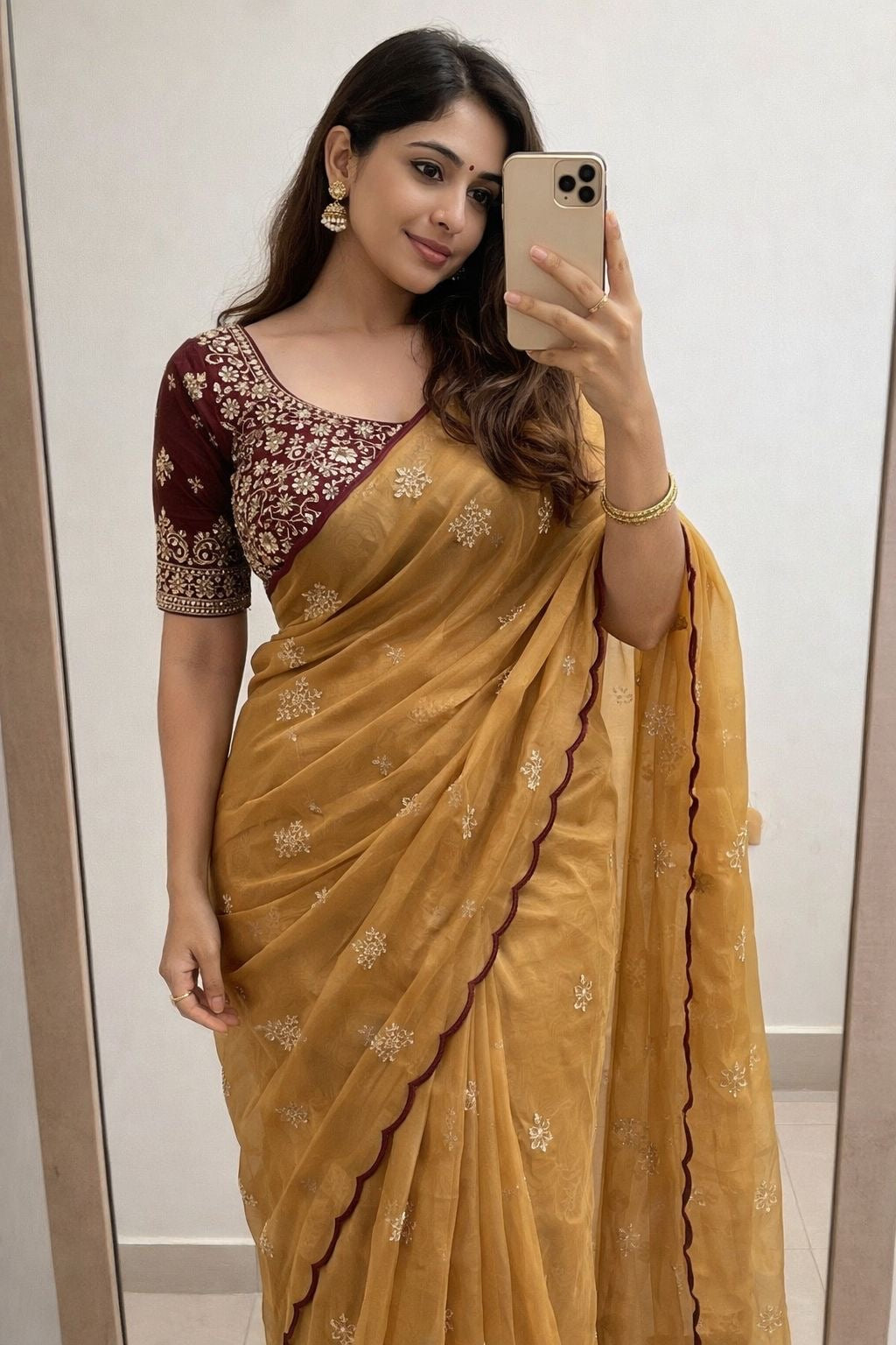 Golden Aura Saree
