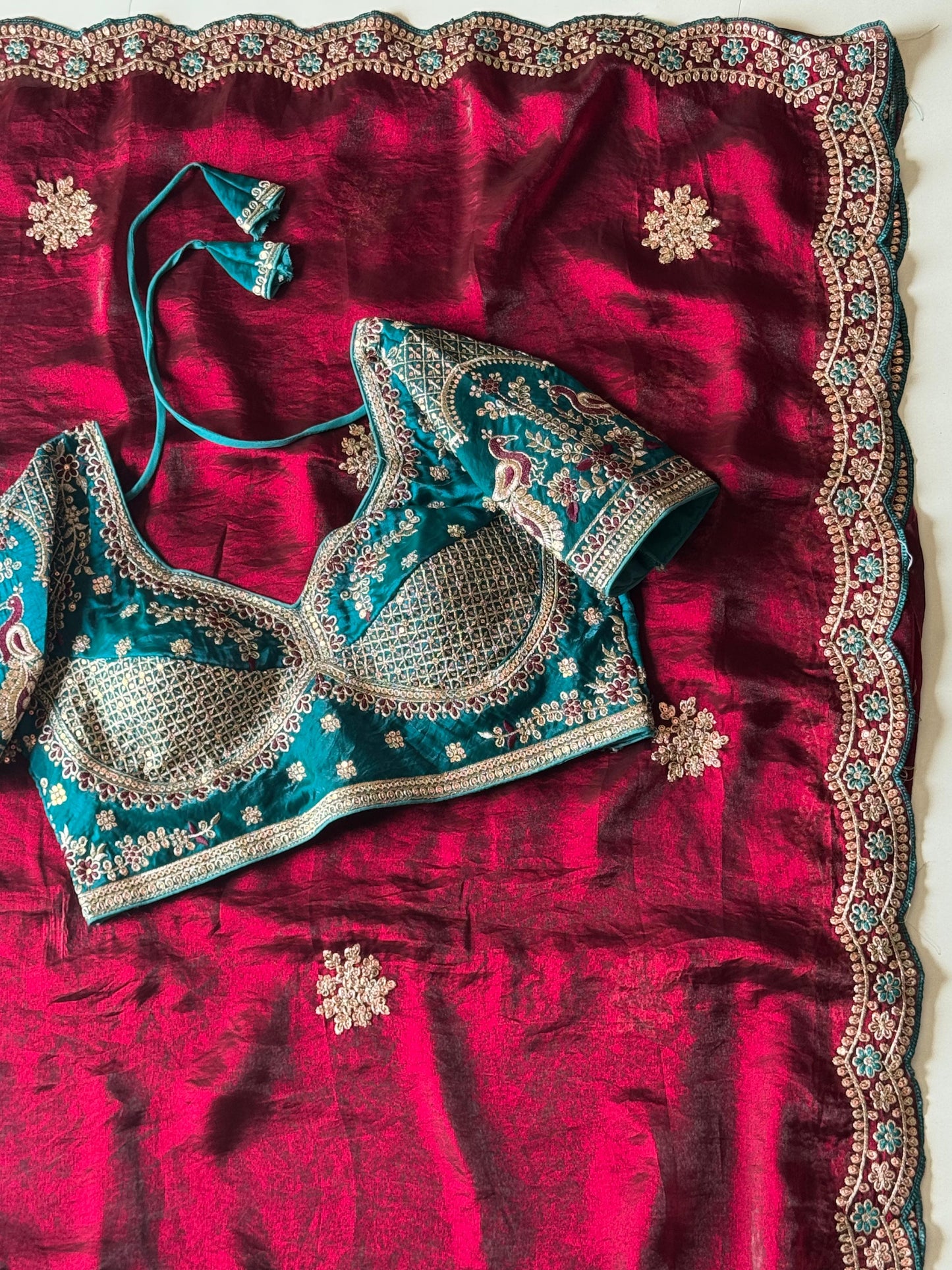 Zarqaa Blossom Saree