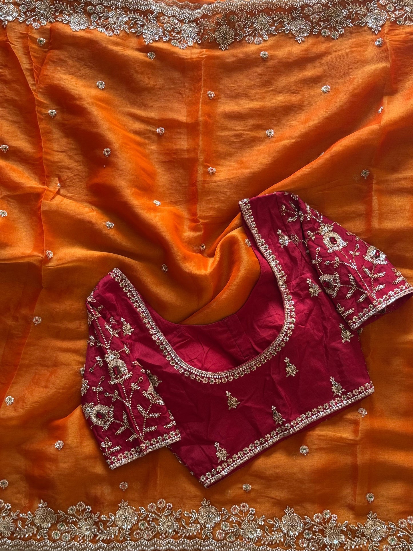 Amber Glow Saree