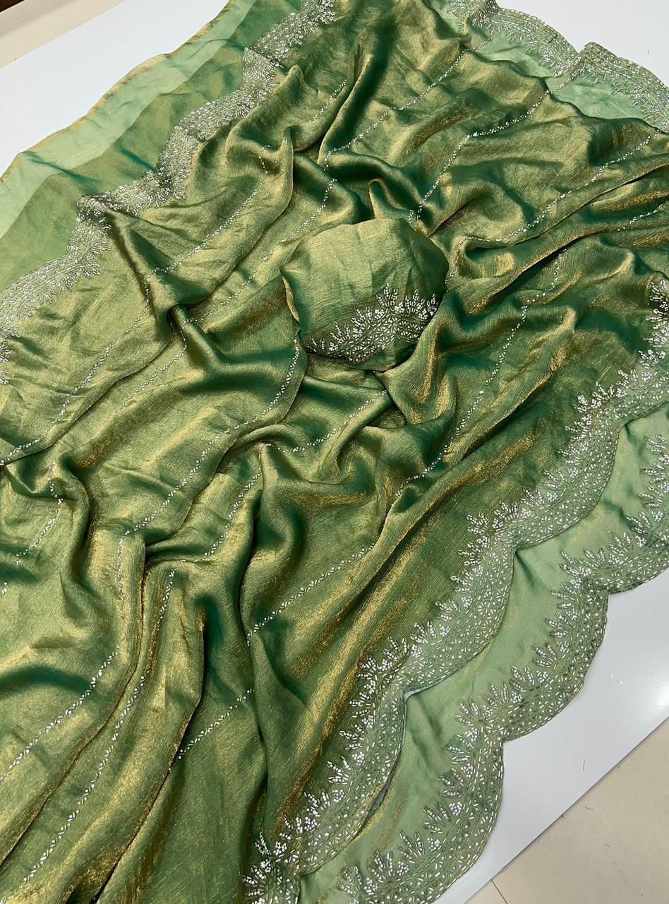 Celeste Chiffon Saree