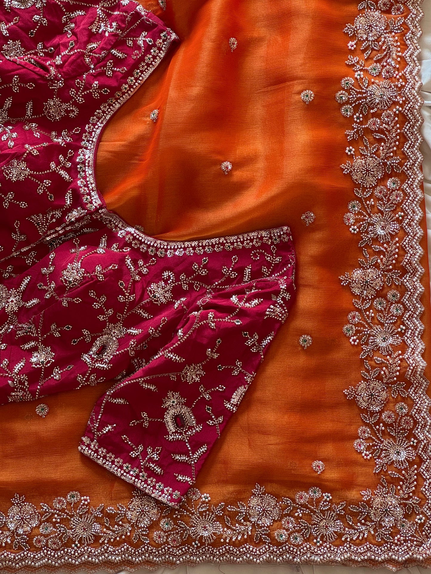 Amber Glow Saree