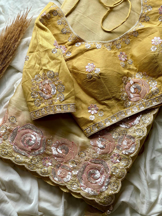Meher Rajata Saree
