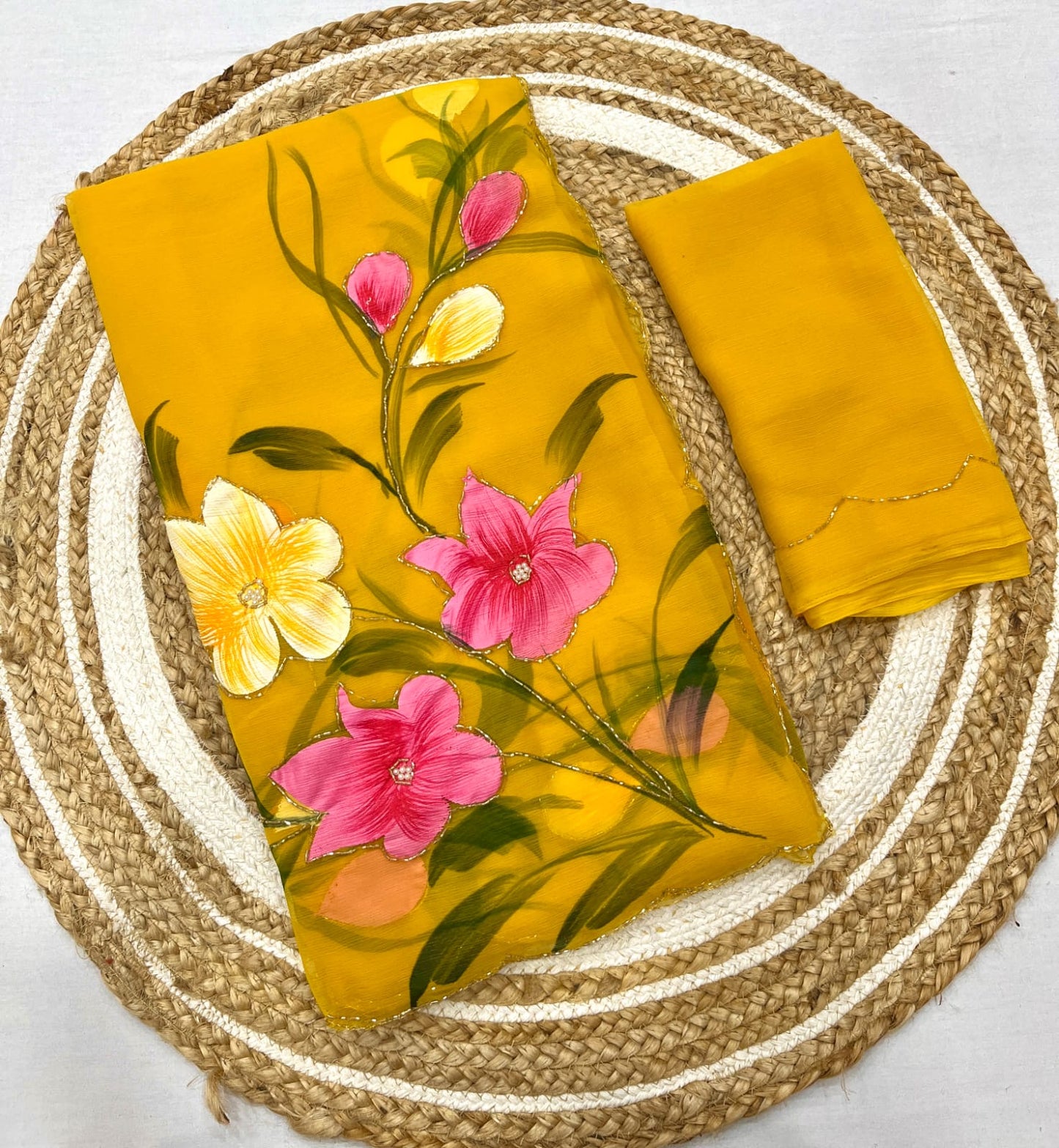 Sunshine Blossom Saree