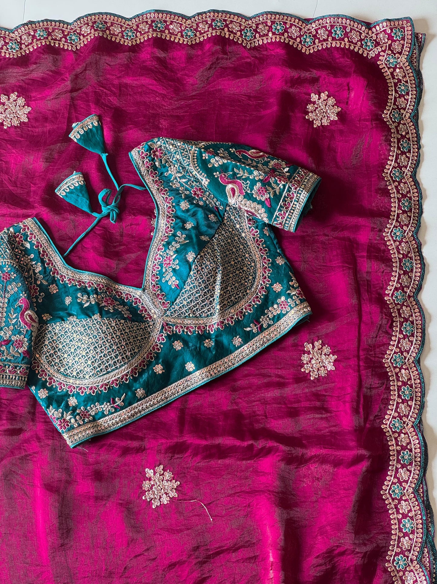 Zarqaa Blossom Saree