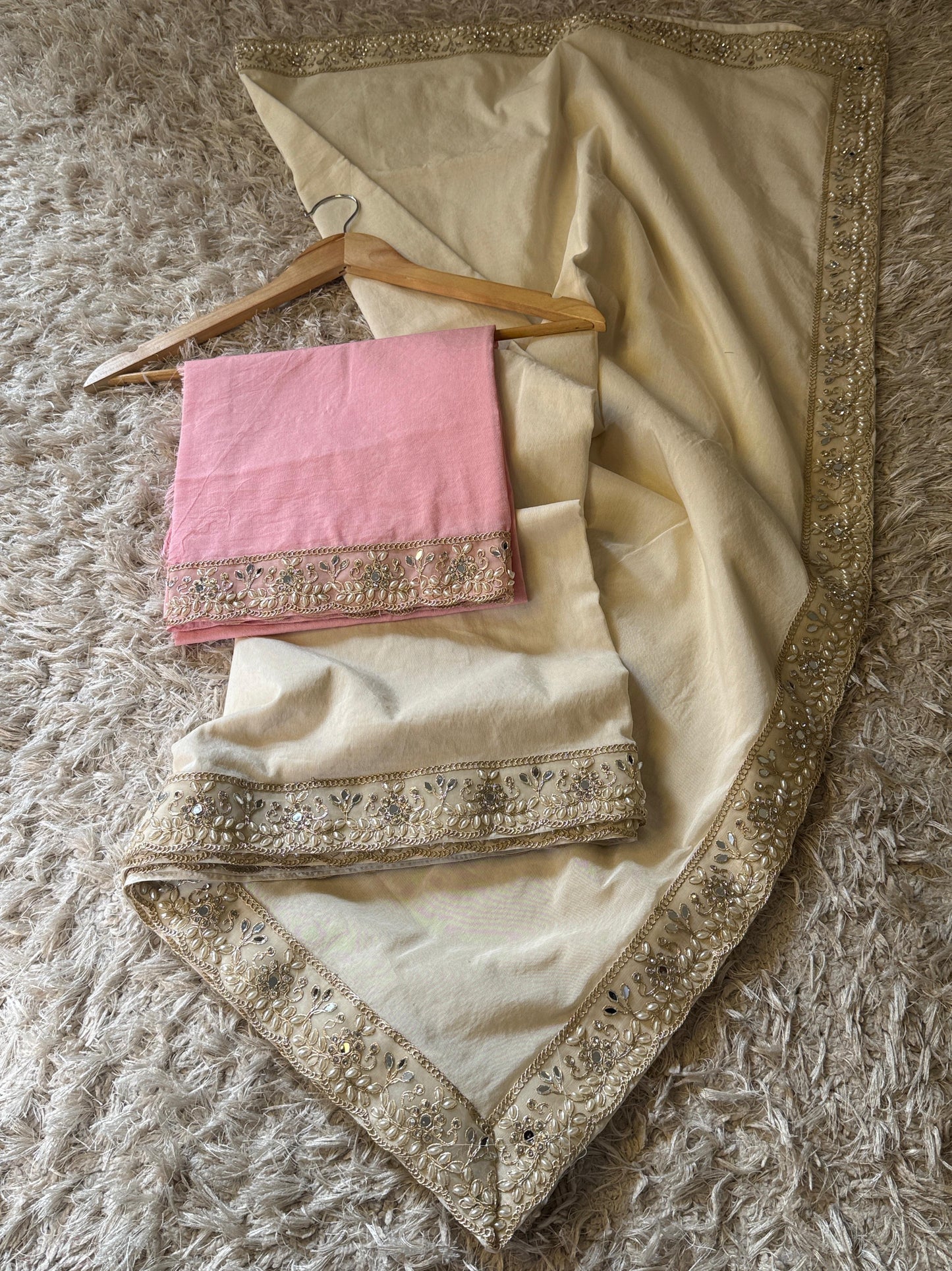 Swarnika Cream Saree