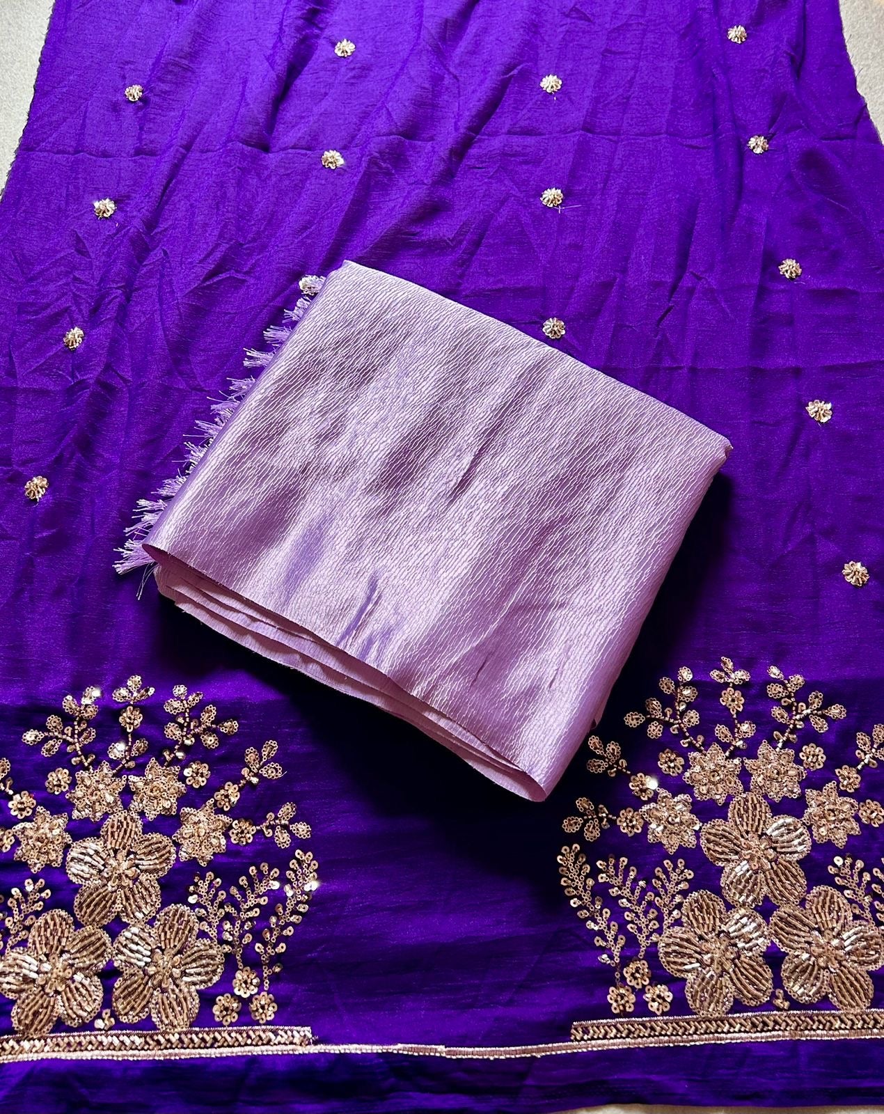 Lavish Lila Saree