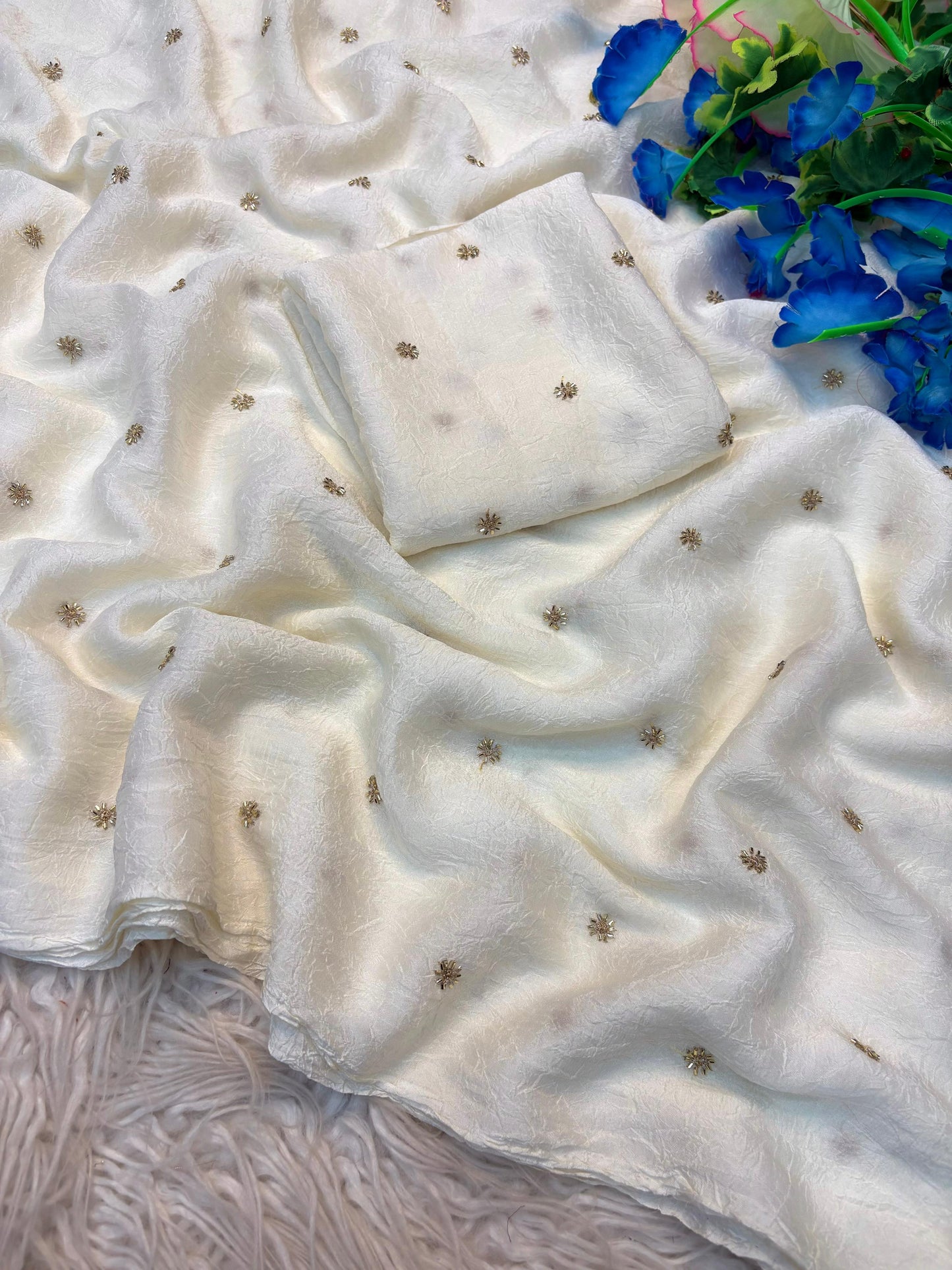 Stardust crush Saree