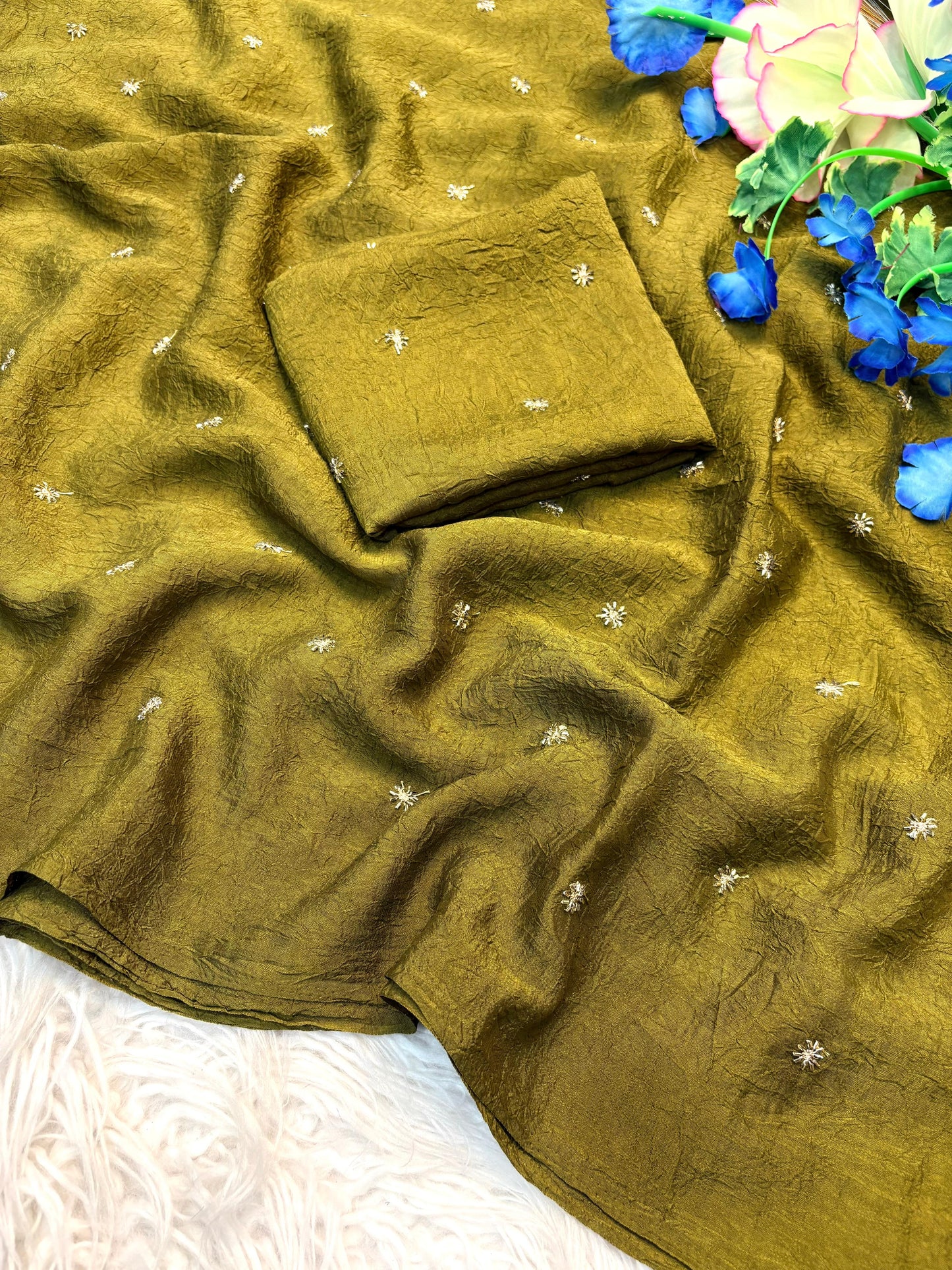 Stardust crush Saree