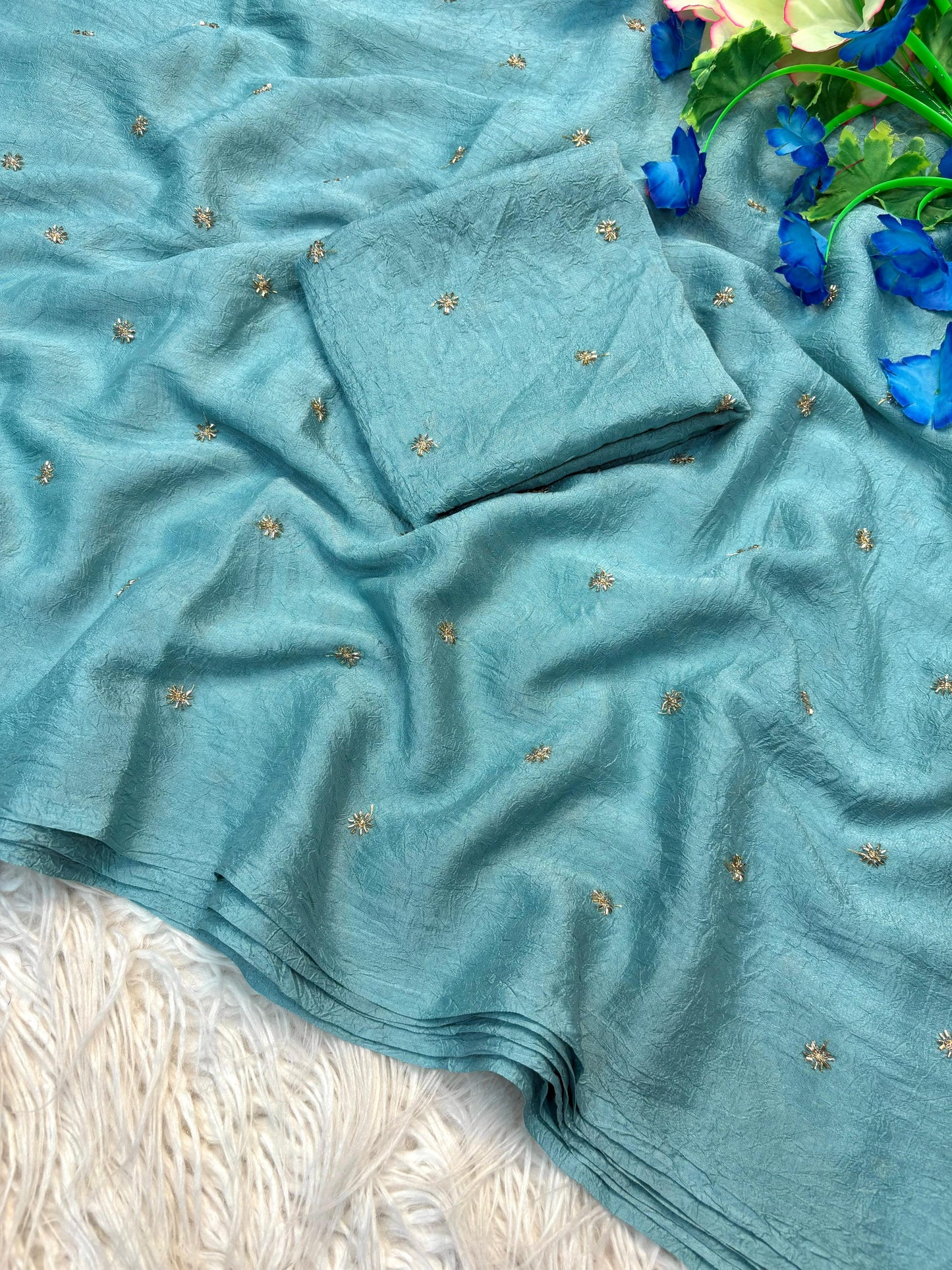 Stardust crush Saree