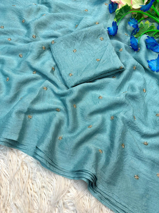 Stardust crush Saree