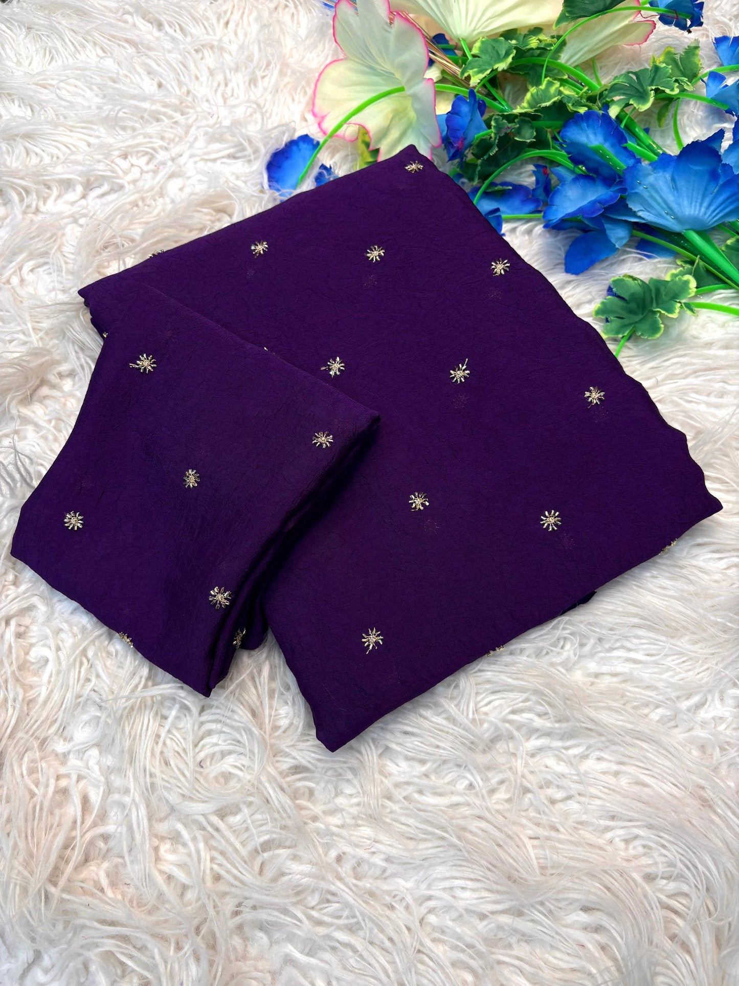 Stardust crush Saree